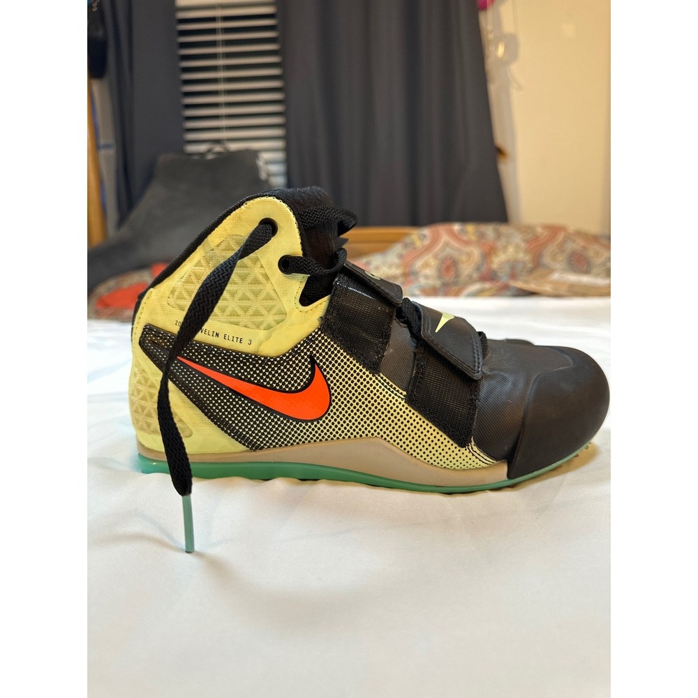 Nike Zoom Javelin Elite 3 Track Spikes Mens 8 AJ8119-700 Volt Orange Throwing